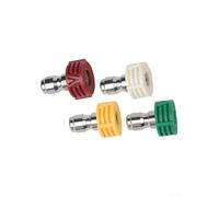 Ensemble de buses de nettoyeur haute pression avec quatre angles de pulvérisation 0 degré 15 degrés 25 degrés 40 degrés et cinq tailles d'orifice 1 mm 1,2 mm 1,4 mm 1,6 mm 2 mm (2 mm)