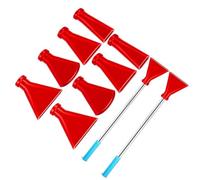 Ensemble de buses de soufflage multi-tailles avec pailles en acier inoxydable et embout en silicone pour art fluide, peinture, fournitures de peinture