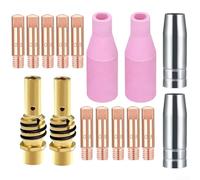 Ensemble de buses de torche de soudage MB15 pour 15AK pour soudeurs MIG et MAG - Embouts de rechange compatibles avec les accessoires de soudage LUX Merkle GYS Telwin EWM