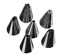 Ensemble de buses de tuyauterie, outils de décoration de gâteau - 6 pièces Outils ensemble de tuyauterie - Conseils de décoration de au beurre pour les collègues d'amis de la famille