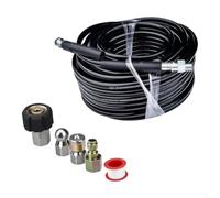 Ensemble de Buses Haute Pression pour Déboucheur d'Égouts | Acier Inoxydable avec Pointe Rotative, Kit de 5 pour Nettoyage de Tuyaux et Canalisations,