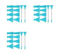 Ensemble De Buses Soufflage Multi-tailles Avec Pailles En Acier Inoxydable Et Embout En Silicone Pour Les Créations Peinture Artistique Fluide Fournitures Peinture Ensemble Buses 8