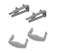 Ensemble de butées de glissière pour lave-vaisselle 2x avant 2x arrière compatible Bekao Blomberg Whirlpool Bauknecht, couvercles de glissière, butées pour panier de lave-vaisselle, lave-vaisselle