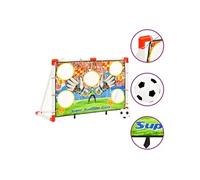 Ensemble de buts de football enfant avec panneau 120x51x77,5 cm
