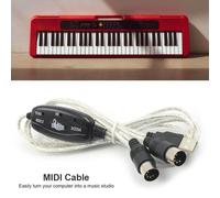 Ensemble de câbles adaptateur MIDI USB, convertisseur de clavier, cordon PC à musique électronique, éléments de musique portables légers