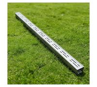 Ensemble de cache-canalisations à profil bas - Kit de drainage de tranchée d'extérieur pour égout - Comprend des filtres et des protecteurs de vidange (H x l x L) 4 x 7 cm