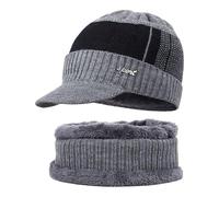 Ensemble De Cache-Cou en Tricot Doux pour l'hiver Design Unisexe Toute La Journée Couvre-Chef Extensible Et Confortable pour Les Activités De Plein Air Accessoires d'hiver