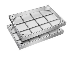 Ensemble de cache-regard invisible en acier inoxydable - 1 pièce design intégré 40 x 40 cm base pour une meilleure sécurité et un attrait esthétique, parfait pour une utilisation en extérieur