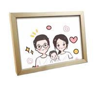 Ensemble de cadres photo en bois vierges - Articles d'art naturels inachevés - Kit d'artisanat personnalisable pour peindre ou décorer - Cadre en bois rustique pour et adultes
