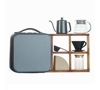 Ensemble de cafetière à verser avec bouilloire et moulin en acier inoxydable, kit d'infusion complet pour la maison et les voyages