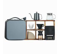 Ensemble de cafetière à verser avec bouilloire et moulin en acier inoxydable, kit d'infusion complet pour la maison et les voyages