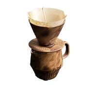Ensemble de cafetière en céramique de poterie de roche changée, 200 ml (7,03 po) en grès versé à la main sur les cafetières, pour sur la cafetière