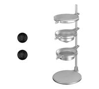 Ensemble de cafetière en métal de qualité supérieure avec support amovible pour moudre et infusion de glace