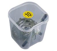 Ensemble de cage pour pêche à la carpe, support d'appât en plastique ABS vert avec 6 hameçons en acier à haute teneur en carbone, kit de pêche en mer, design facile à ouvrir pour insérer l'appât