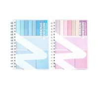 Ensemble de cahiers de notes adhésives, blocs-notes rechargeables multifonctionnels avec étiquette adhésive autocollante pour l ' organisation scolaire, note d ' étude des étudiants