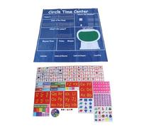 Ensemble de calendrier éducatif, cartes d’apprentissage pour la maternelle avec tableau des lettres, des mots et des mathématiques, kit d’activités sur la météo et la date
