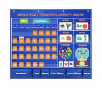 Ensemble de calendriers pour la classe, calendrier préscolaire pour la classe, tableau de poche du cercle éducatif, subventions pédagogiques pendantes pour l'école maternelle, grand calendrier mensuel
