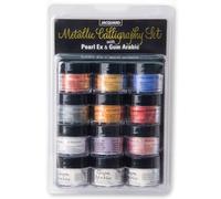 Ensemble de calligraphie m tallique Jacquard