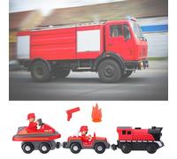Ensemble De Camion De Combat À Flamme Pour Enfants, Train Électrique, Locomotive Magnétique Sûre Compatible Avec Piste En Bois, Cadeau Pour Enfants