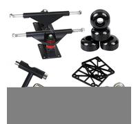 Ensemble De Camion De Skateboard, Kit Complet De Quincaillerie De Roue, Pièces De Planche À Double Coup De Pied, Roues En PU, Roulements Abec Street Freestyle Cruiser, Essieux De Remplacement, Tampons