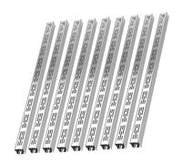 Ensemble de canalisations d'extérieur en acier inoxydable 304, canal de drainage fin for allées, jardins et cours (1 à 9 pièces)(9pack 20x5cm)