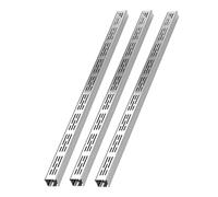 Ensemble de canalisations d'extérieur en acier inoxydable 304, canal de drainage fin for allées, jardins et cours (1 à 9 pièces)(3pack 15x8cm)