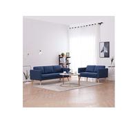 Canapé à 2 Places Tissu Rouge Bordeaux Sofa de Salon Banquette Maison vidaXL