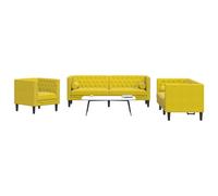 Ensemble de canapé Chesterfield et traversins 2 pcs vert foncé canapé vidaXL