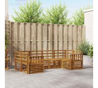 vidaXL Ensemble de canapés 6 pcs Bois d'acacia massif naturel – Salon de jardin moderne et durable