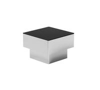 Ensemble De Canapé De Bar Industriel en Acier Inoxydable, Canapé Sectionnel Moderne en Simili Cuir Noir avec Table Basse en Métal for Café, Bistro, Salon Ou Siège De Bureau Créatif(I)