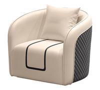 Ensemble de canapé de Conversation en Cuir de Luxe Moderne, Ensemble de Meubles de Chaise d'appoint rembourrés et matelassés pour Le Hall de l'hôtel, Le Bureau de Vente immobilière(White,1)