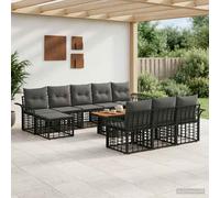 Ensemble de canapé de jardin 11 pc polyrotin canapés d'extérieur salon vidaXL vi