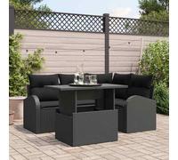 Ensemble de canapé de jardin 5 pc Poly rotin meubles canapé modulable vidaXL vid