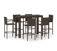 Ensemble de canapé de jardin 5 pièces avec coussins ALUM.