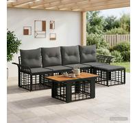Ensemble de canapé de jardin 6 pc polyrotin Canapé d’extérieur Patio en vidaXL v