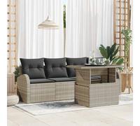 Ensemble de canapé de jardin avec coussin 5 pcs Poly Rattan Mobilier vidaXL vida