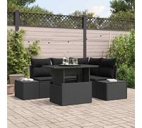 Ensemble de canapé de jardin avec coussin 5 pc polyrotin Canapé patio vidaXL vid