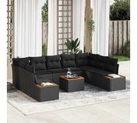 Ensemble de canapé de jardin 5 pc Polyrotin Canapé d’extérieur meubles vidaXL vi