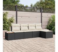 Ensemble de canapé de jardin avec coussin 6 pc Poly rotin salon vidaXL vidaXL