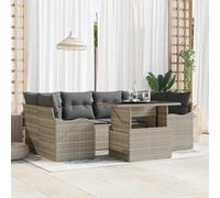 Ensemble de canapé de jardin avec coussin 7 pcs Poly Rattan salon vidaXL vidaXL