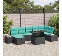 Ensemble de canapé de jardin avec coussin 8 pc polyrotin Assises patio vidaXL vi