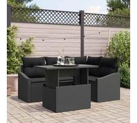 vidaXL Ensemble de canapé de jardin avec coussins 5 pcs Beige, Crème 100 x 55 x 73 cm