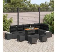 Ensemble de canapé de jardin avec coussin Poly rotin Canapé Détente au vidaXL vi