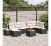 Ensemble de canapé de jardin avec coussin Poly rotin Canapé modulable vidaXL vid