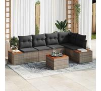 Ensemble de canapé de jardin avec coussin Poly rotin Mobilier salon en vidaXL vi