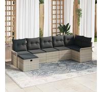 Ensemble de canapé de jardin avec coussin Poly rotin Sièges terrasse vidaXL vida