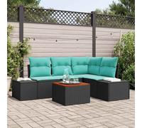 Ensemble de canapé de jardin avec stockage 5 pc polyrotin Canapé Banc vidaXL vid