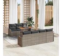 Ensemble de canapé de jardin avec stockage 8 pc Poly rotin Sièges Patio vidaXL v