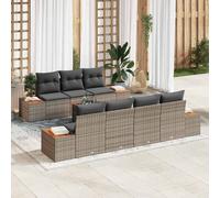 Ensemble de canapé de jardin avec stockage 8 pc Poly rotin Sièges Sofa vidaXL vi