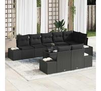Ensemble de canapé de jardin avec stockage Poly rotin Canapé Terrasse vidaXL vid